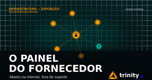Painel de equipamento conectado à internet com nó exposto na rede — Trinity TI